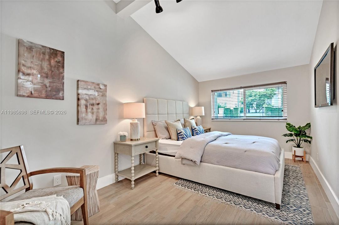 Private-entry third bedroom (converted garage)