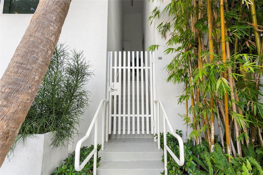 Private entrance