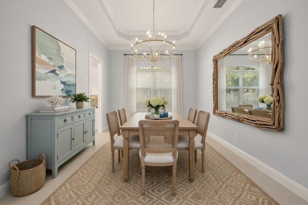Virtually Staged Dining Room