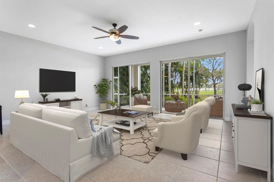 Virtually Staged Great Room