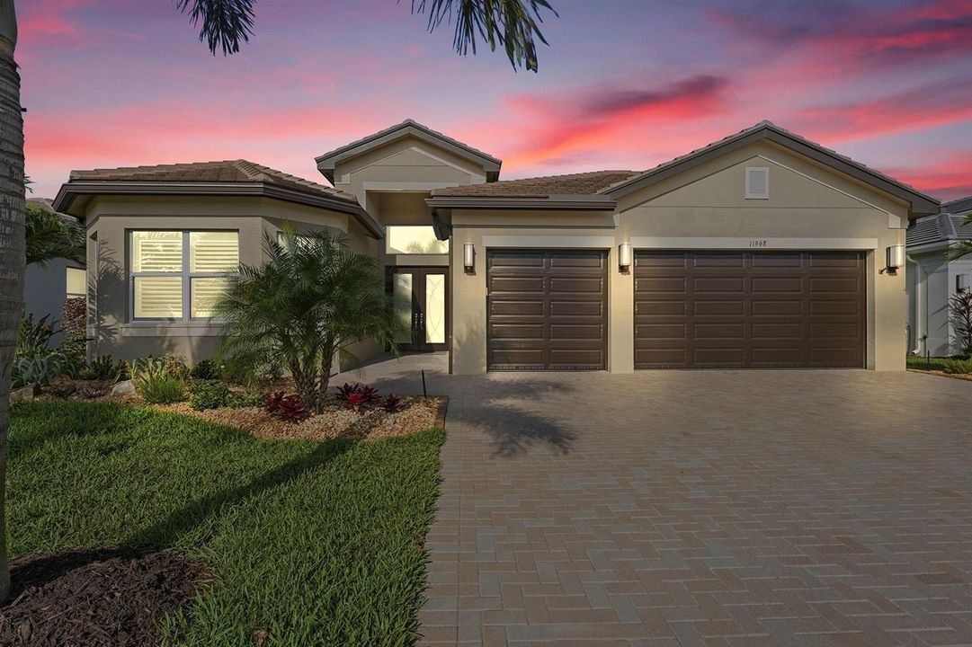 Front twilight view