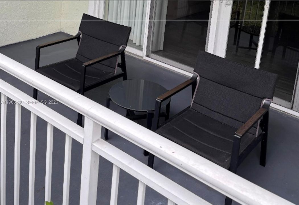 New terrace furniture