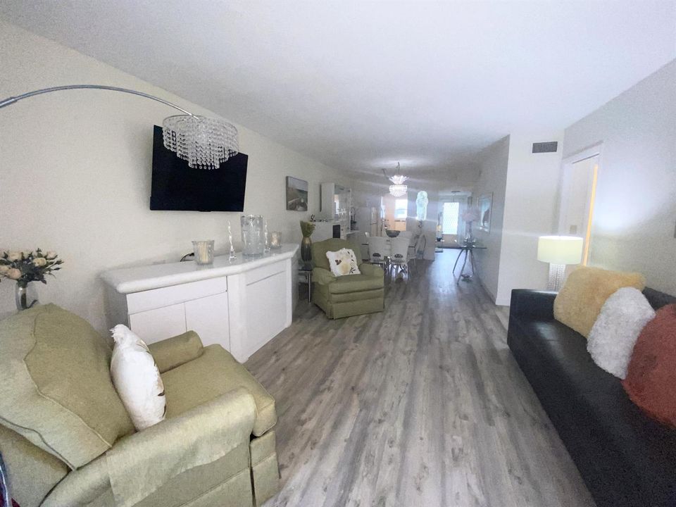 Living room to dining area
