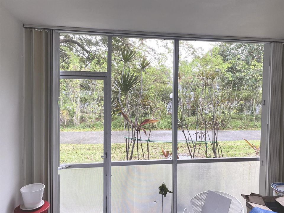 View out from patio