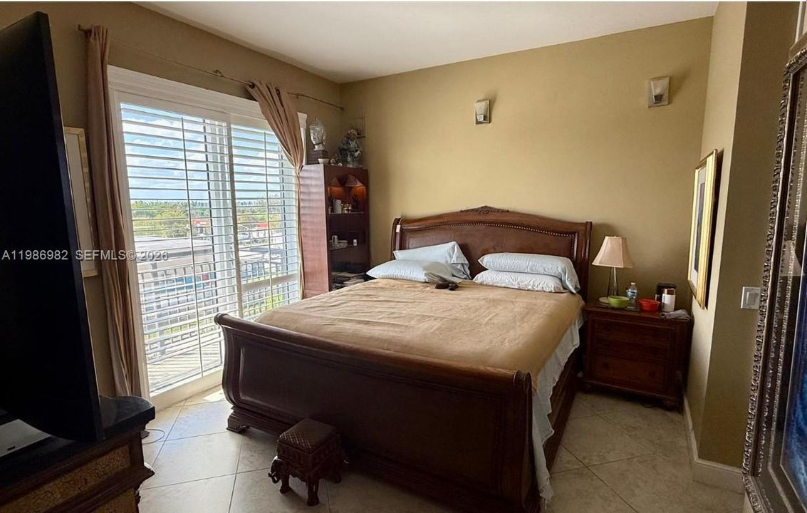 Master Bedroom with king size bed.