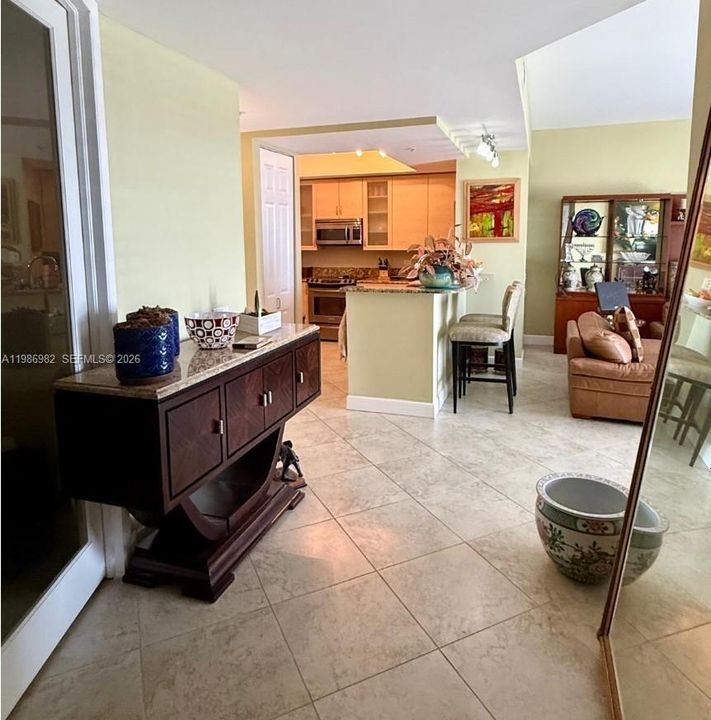 Hallway leading to the bedrooms and bathrooms.