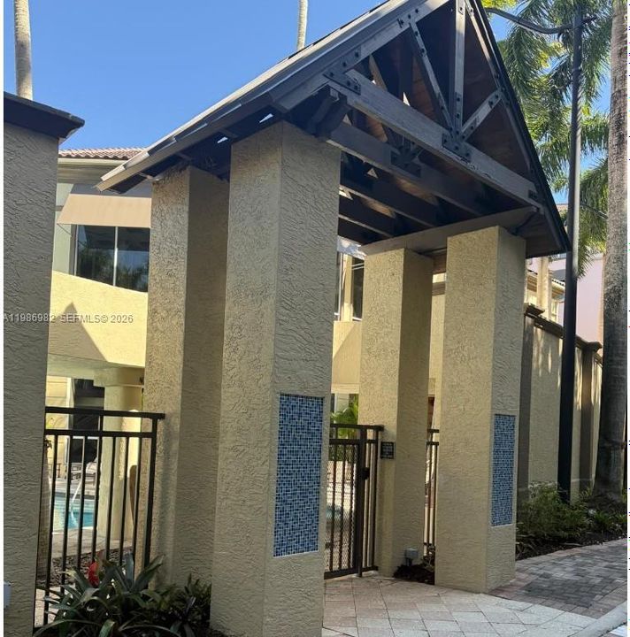 Entrance to the pool area