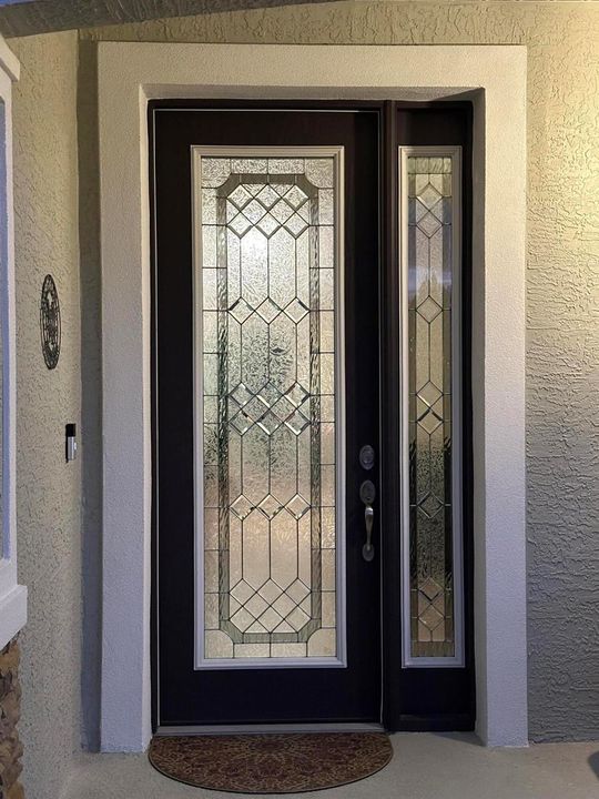 BEVELED GLASS DOOR