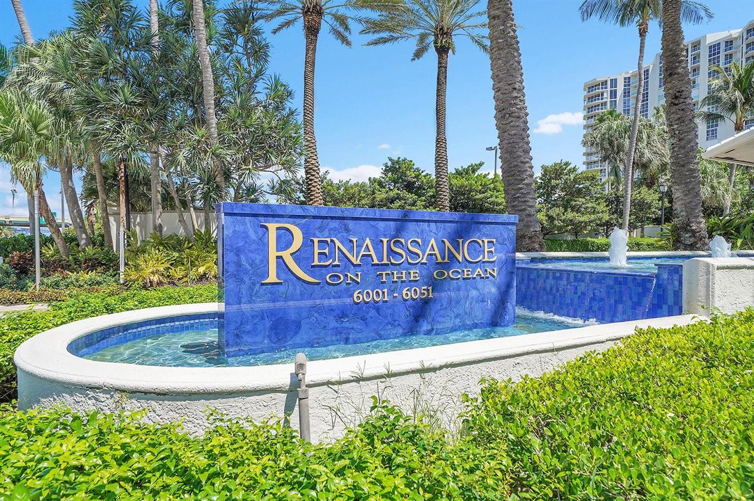 1 entrance sign
