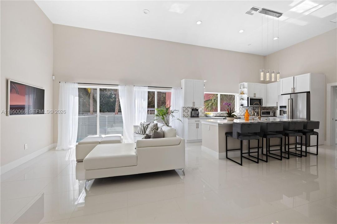 12 Adams living room kitchen