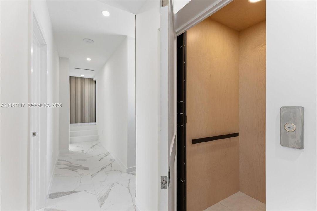 Opens to living area