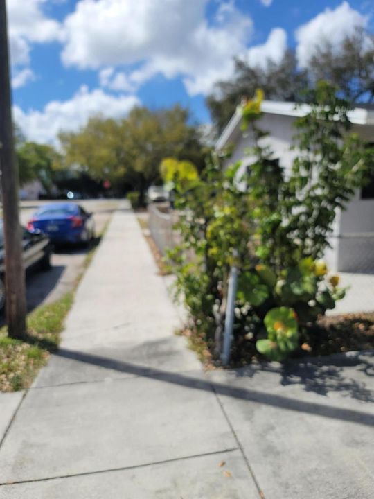 Sidewalk going West