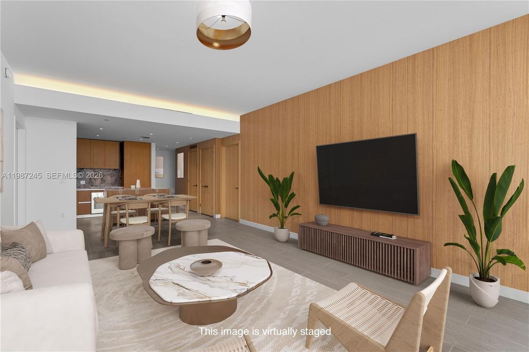 Living Room Virtually Staged