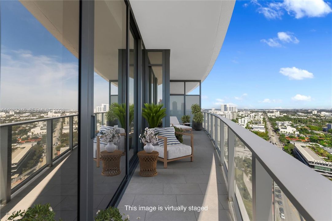 Balcony Virtually Staged
