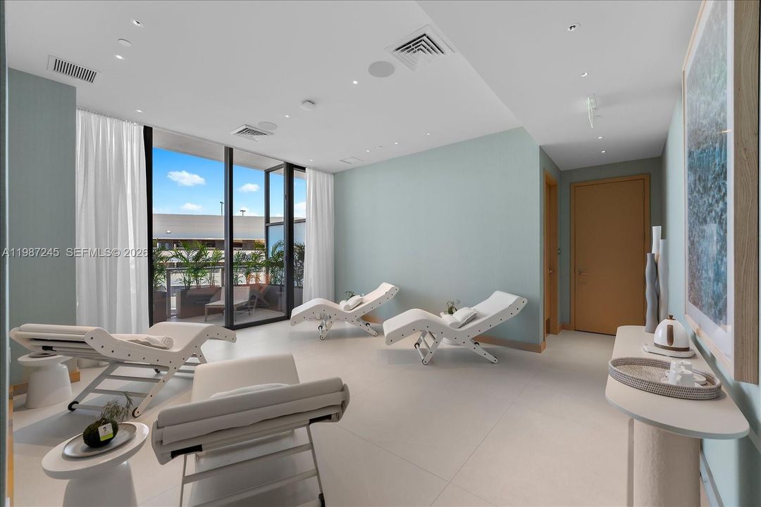 Lounge Area in the Full-Service Spa