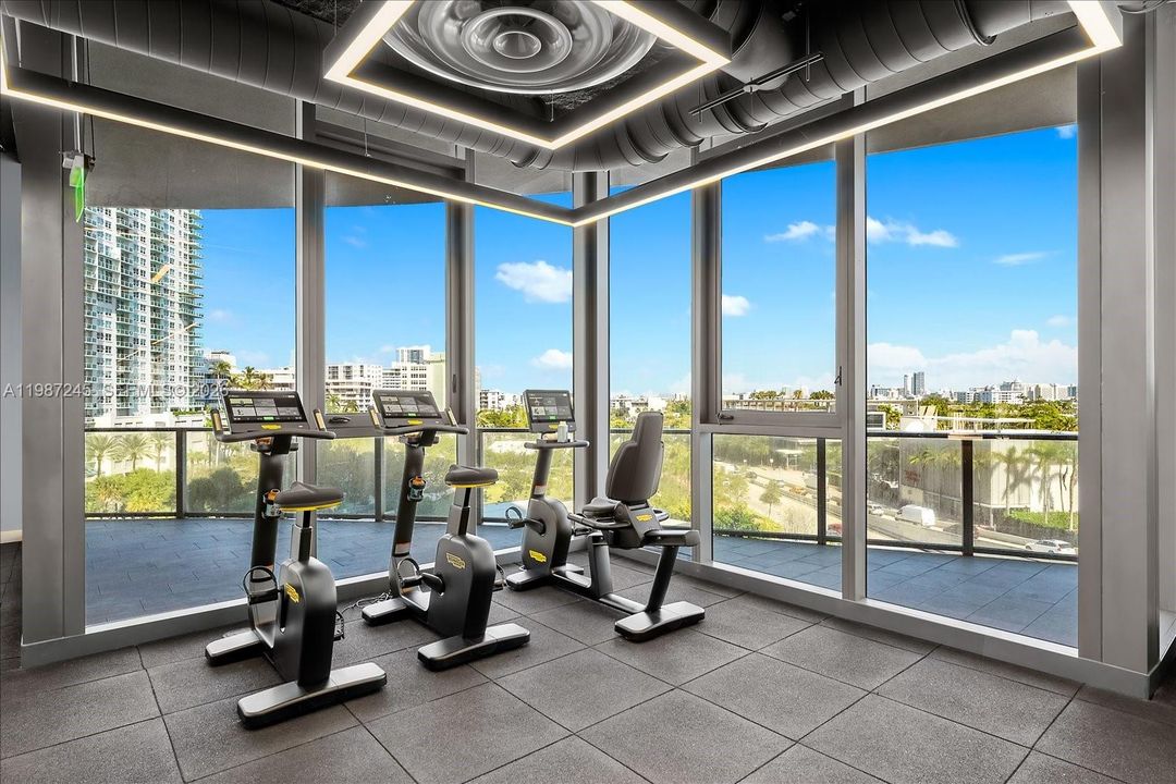 Cardio overlooking Canopy Park