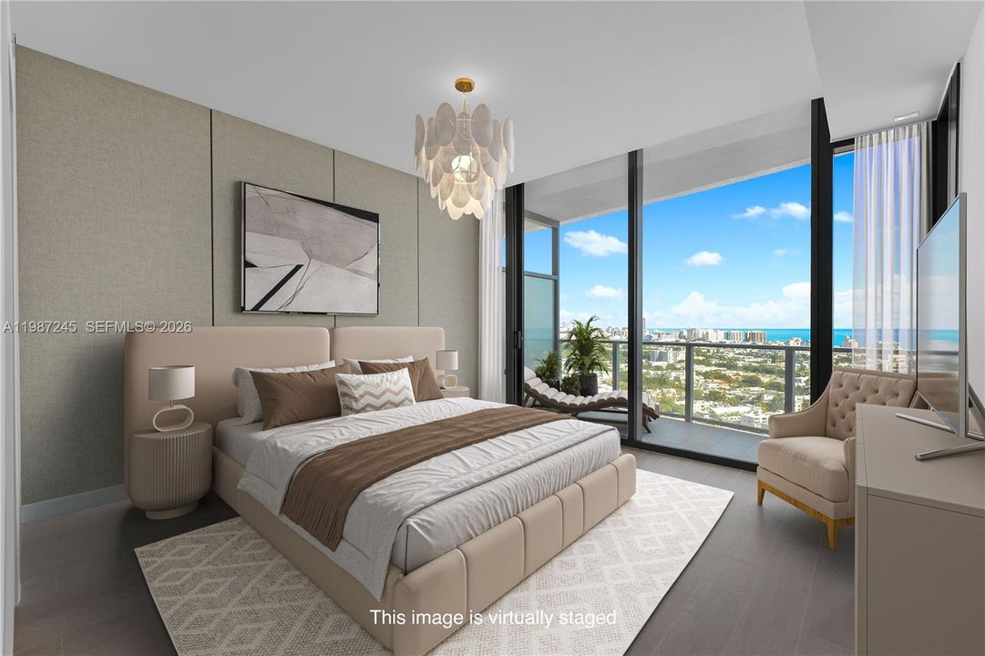 Primary Bedroom Virtually Staged