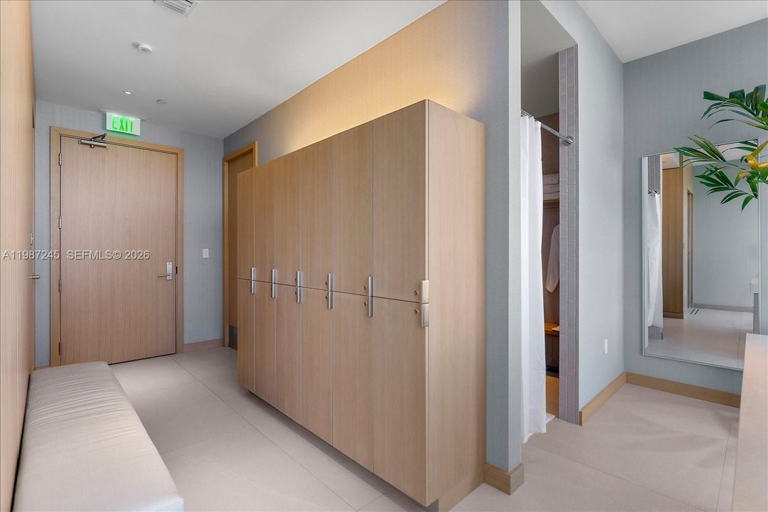 Changing Area in Full-Service Spa