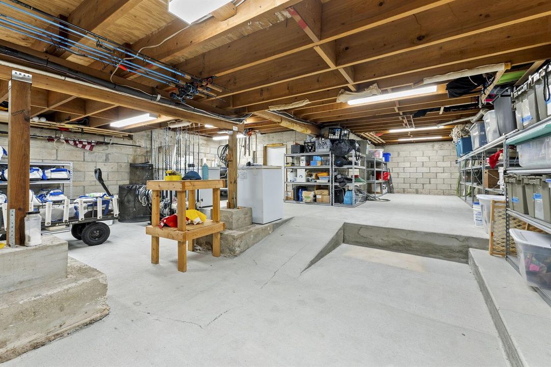 Fisherman's Prep Station Behind Garage