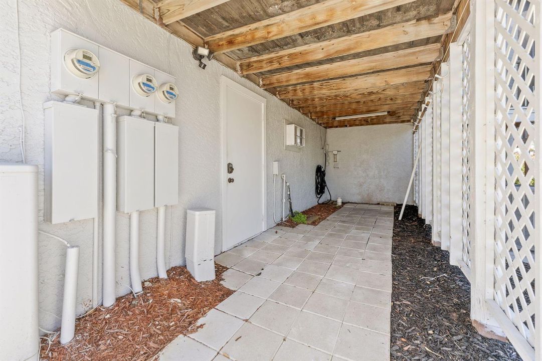 Additional Storage behind unit