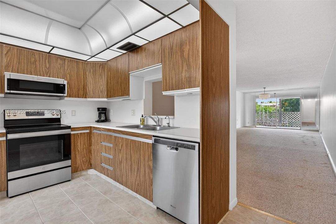 View of living space and greenery