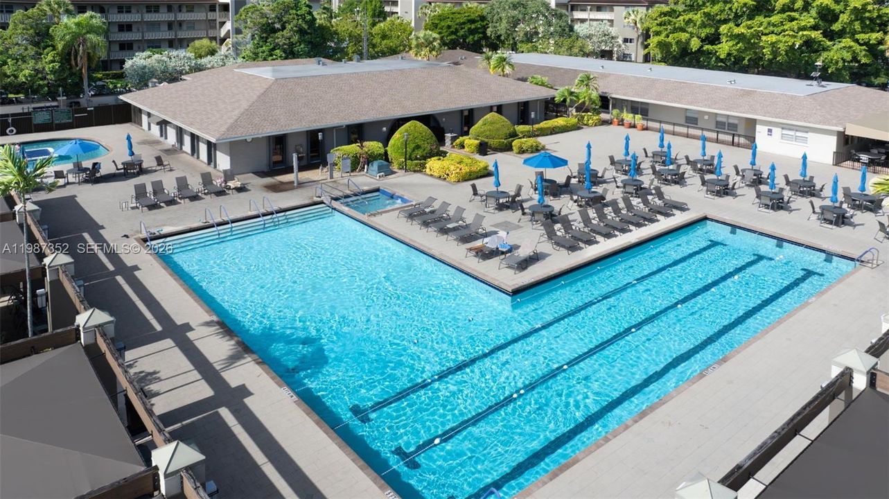 Multiple pools and spas