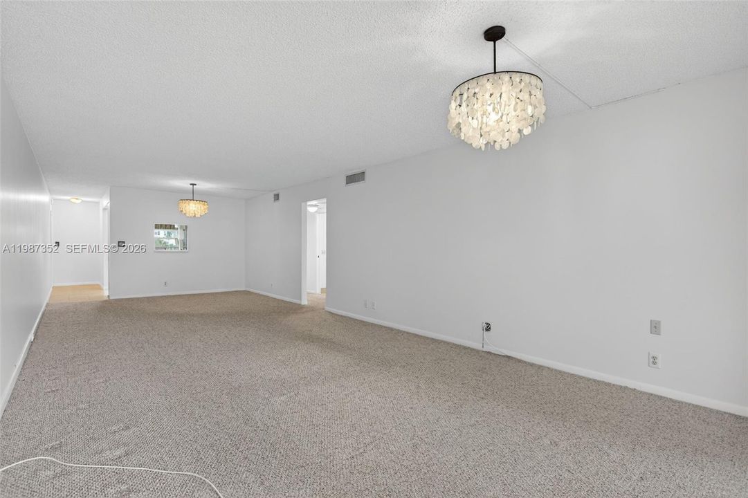 Spacious living area with lots of natural light