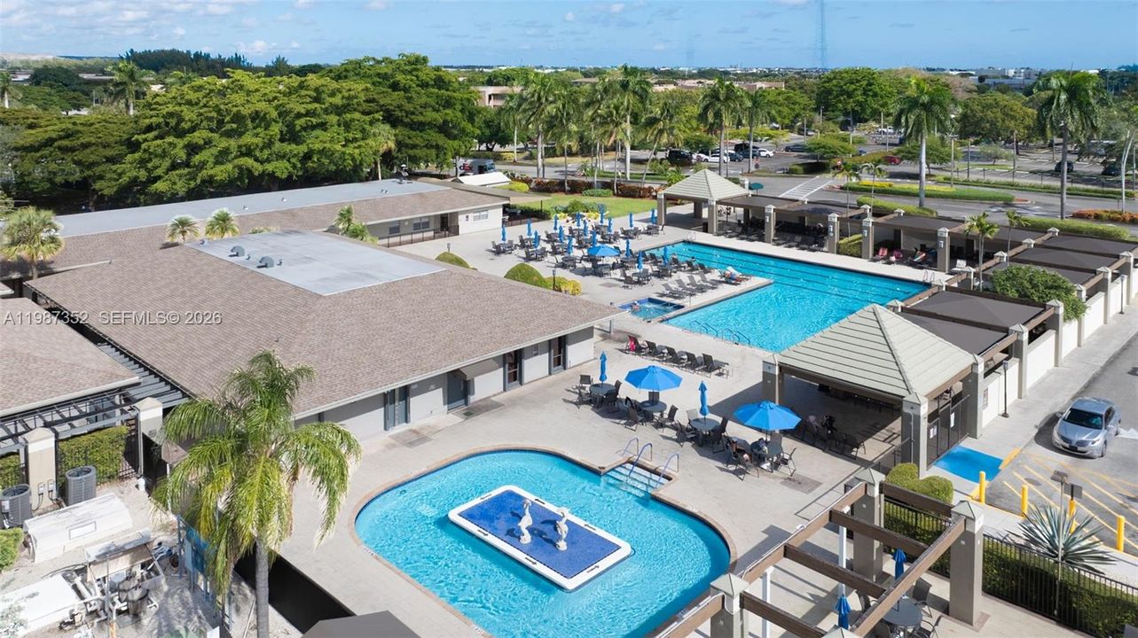 Multiple pools and spas