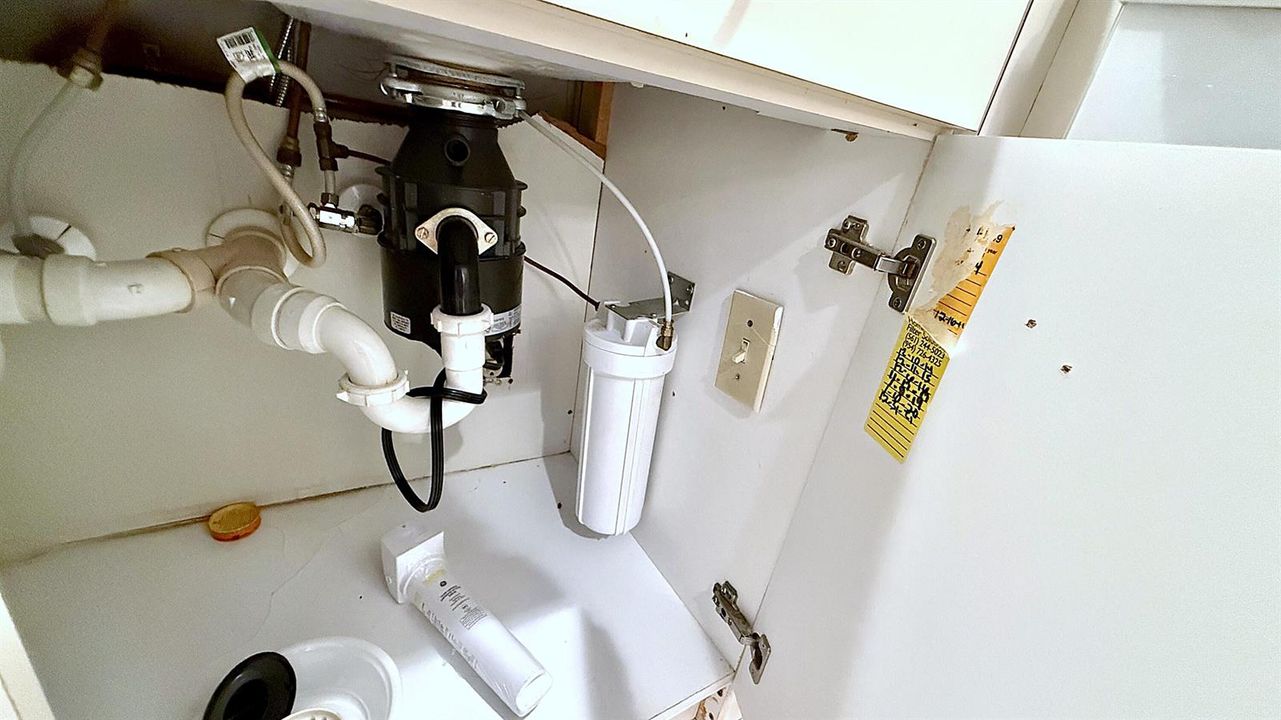 Water Filtration + Garbage Disposal