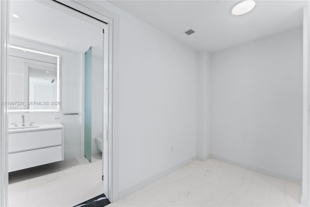 Closets have been built-out