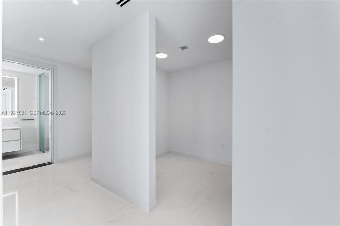 Closets have been built-out