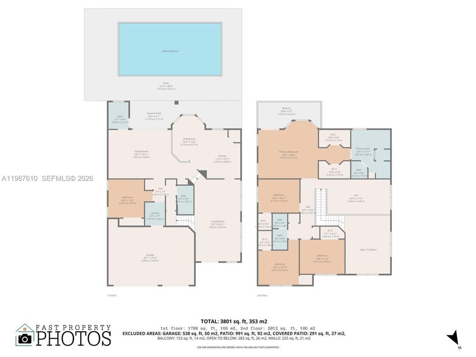 Activo con contrato: $1,100,000 (5 camas, 4 baños, 3801 Pies cuadrados)