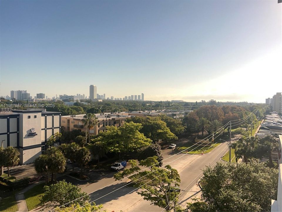 Balcony view to North Miami Beach East