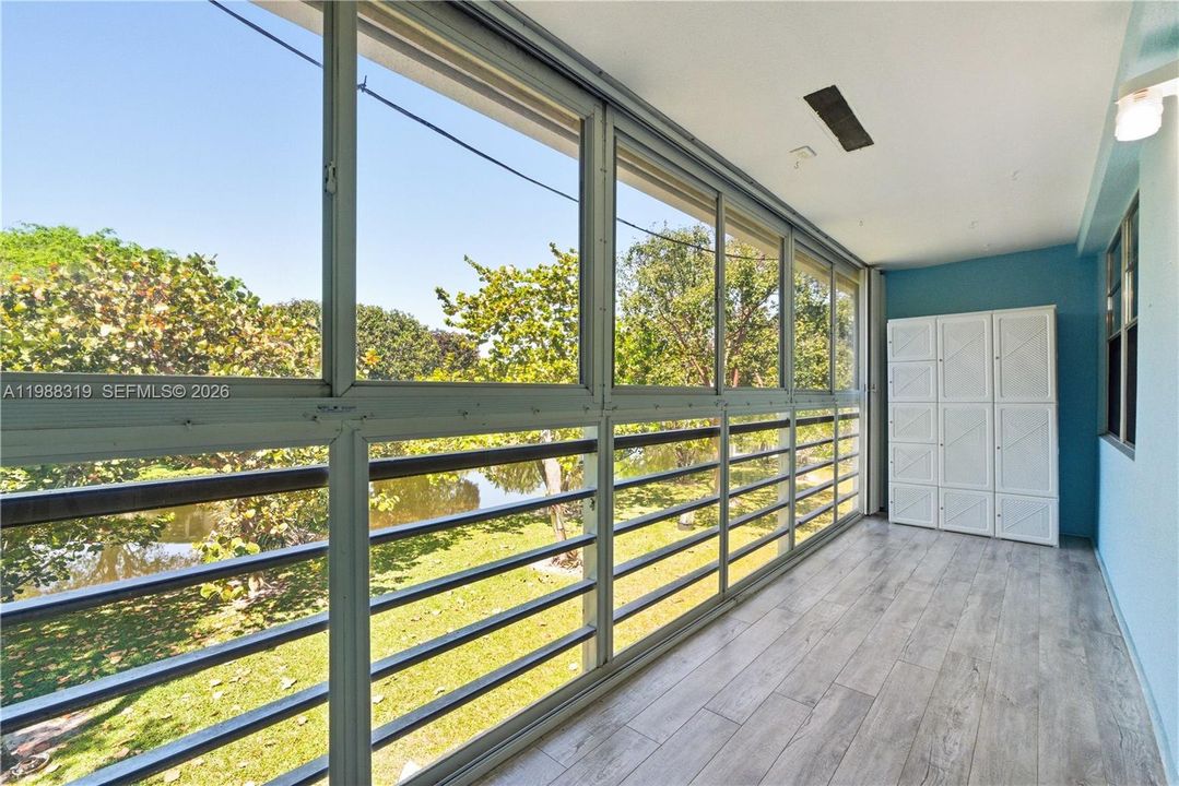 Screened in balcony