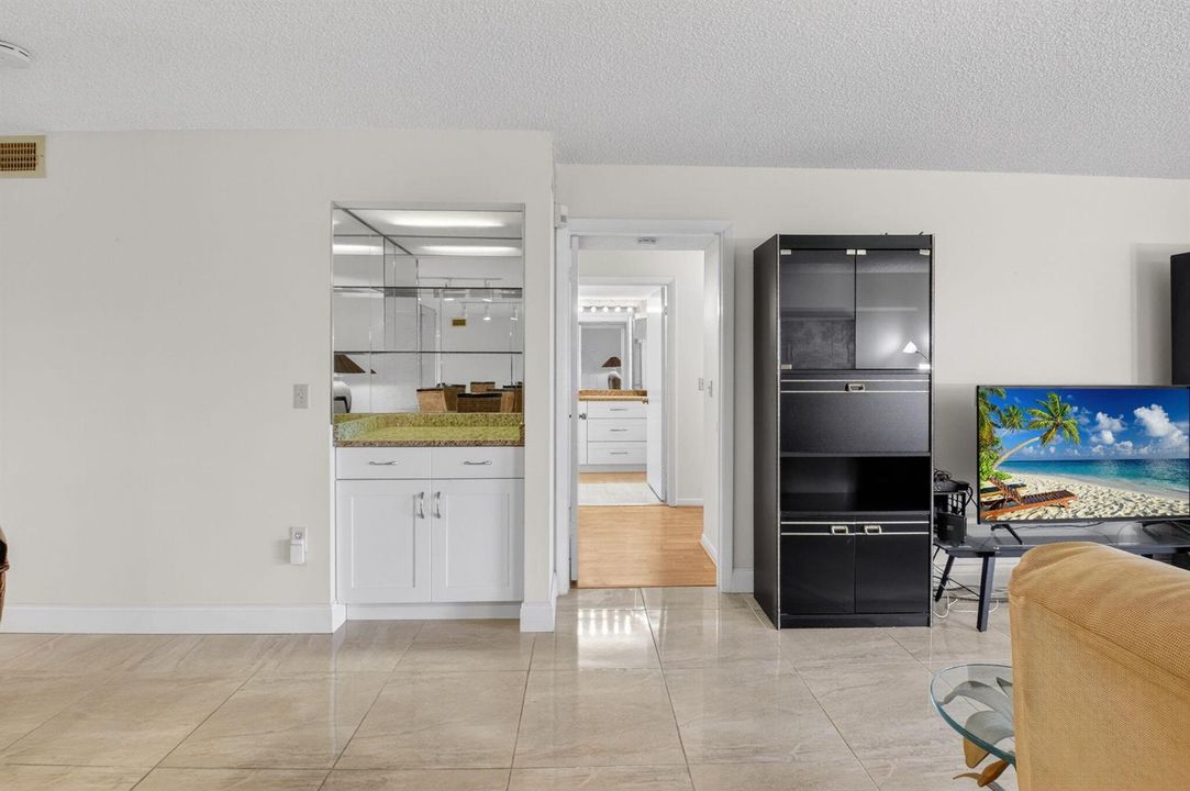 Bar Area / Primary bedroom Entrance