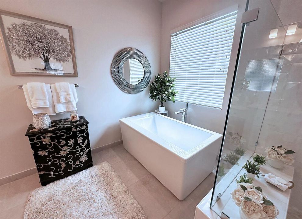 Large tub and shower