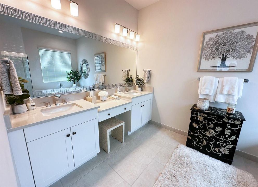 Master Bathroom dual sinks