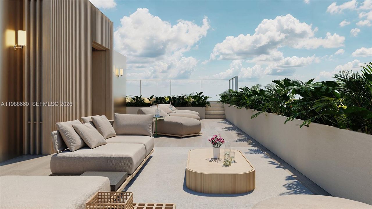 Cozy Rooftop with Lounge Chairs