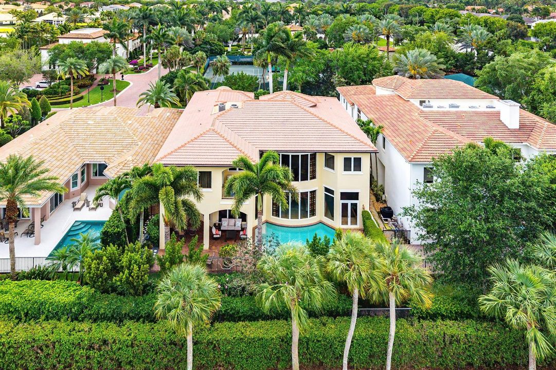 Aerial of back exterior