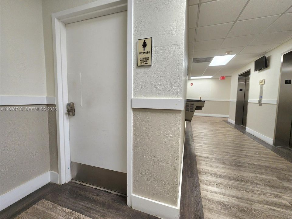 Mens and Ladies Room on Every Floor