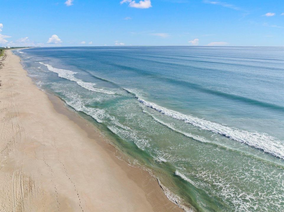 Serene Coastal View of Beach