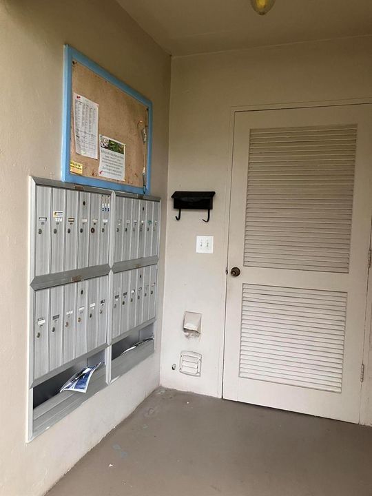 mail and laundry area