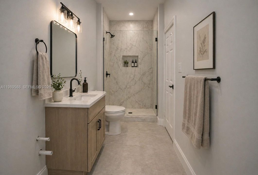 Image digitally enhanced and virtually altered; actual property condition may differ.