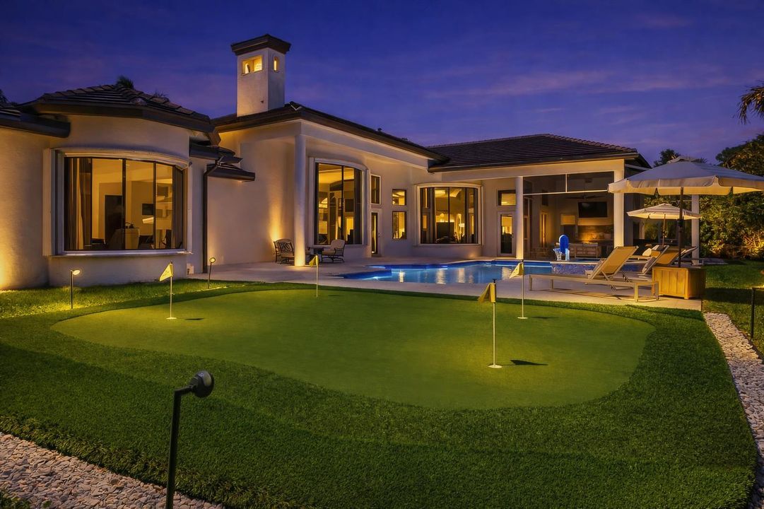 Twilight Putting Green