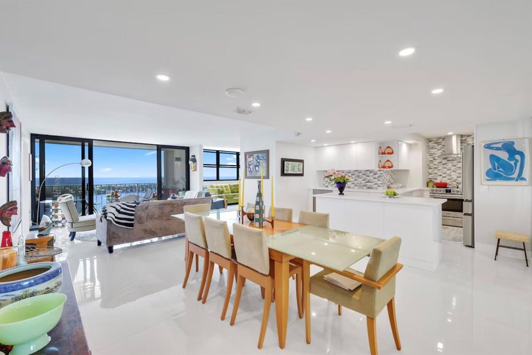 Dining Room Table seats 8 with views