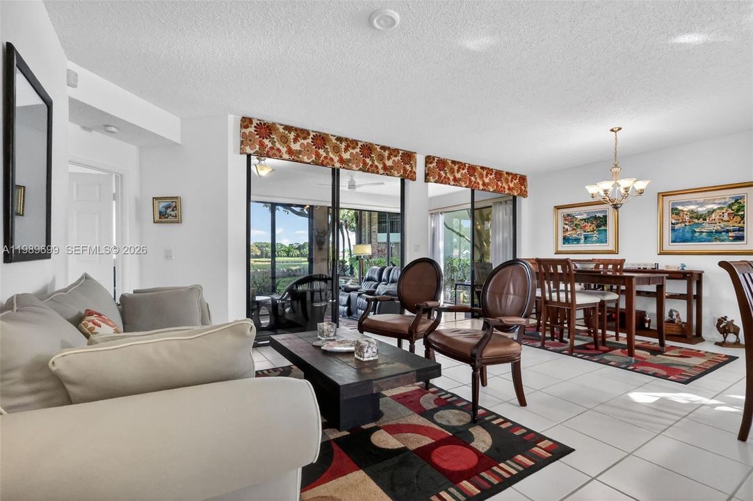 Formal living space with a view