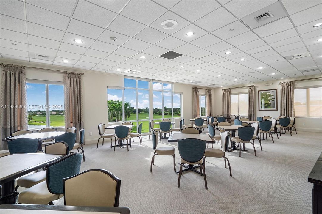 Game room with a view