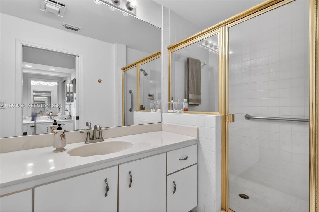 Ensuite bathroom with shower
