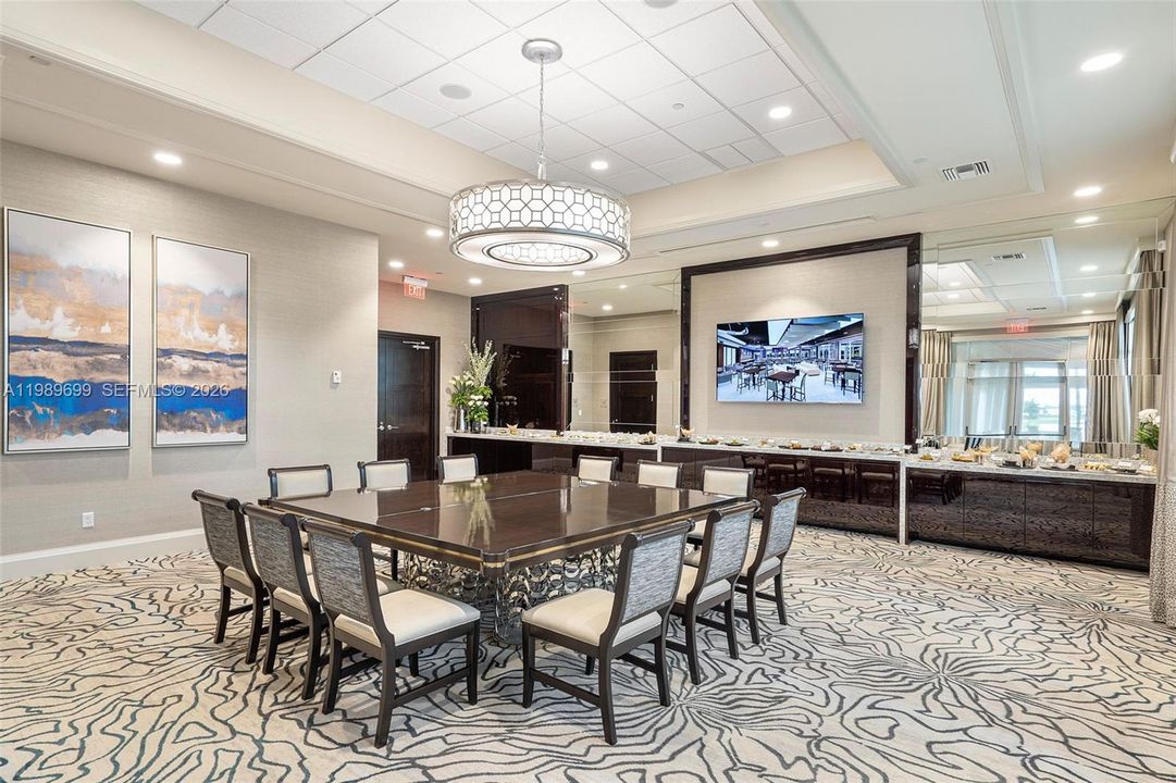 Social dining hall.