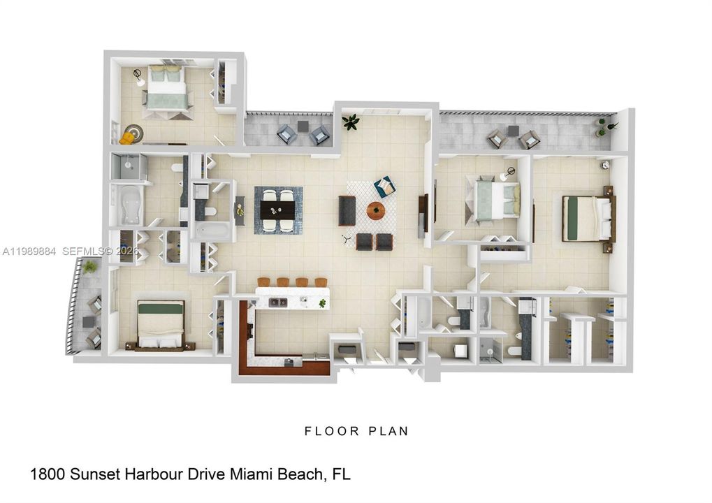 True 4 Bedroom / 4 Bathroom